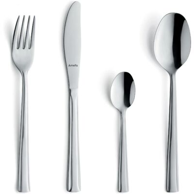 Set di Posate Silver Rimini Amefa - 24 Pezzi per 6 Set di Posate Silver Rimini Amefa - 24 Pezzi per 6