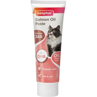 Beaphar Salmon Oil Paste for Cats - Supports vision & health - 100g Beaphar Salmon Oil Paste for Cats - Supports vision & health - 100g