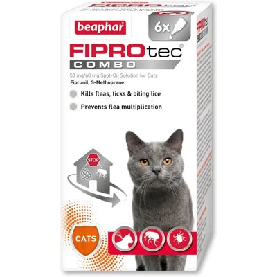 Beaphar FIPROtec COMBO for Cats & Kittens - Kills Fleas, Eggs & Ticks Beaphar FIPROtec COMBO for Cats & Kittens - Kills Fleas, Eggs & Ticks