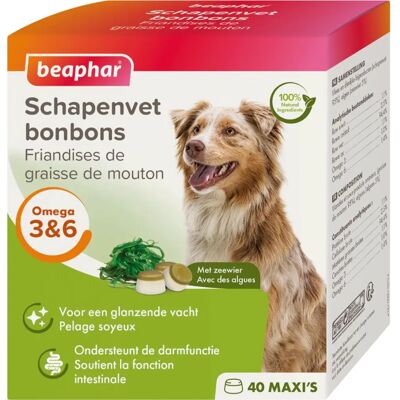 Collation pour chiens Beaphar aux algues - 245 g - Publicité Collation pour chiens Beaphar aux algues - 245 g - Publicité
