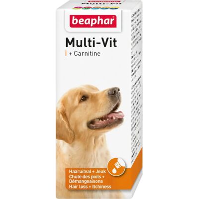 Beaphar Multi-Vit Laveta + Carnitine Chien - 50 ML Beaphar Multi-Vit Laveta + Carnitine Chien - 50 ML