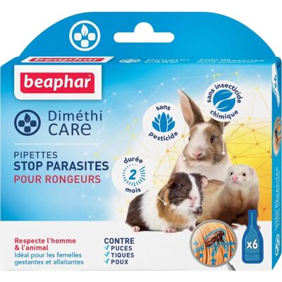 Beaphar Diméthicare - Traitement antiparasitaire pour rongeurs - Publicité Beaphar Diméthicare - Traitement antiparasitaire pour rongeurs - Publicité