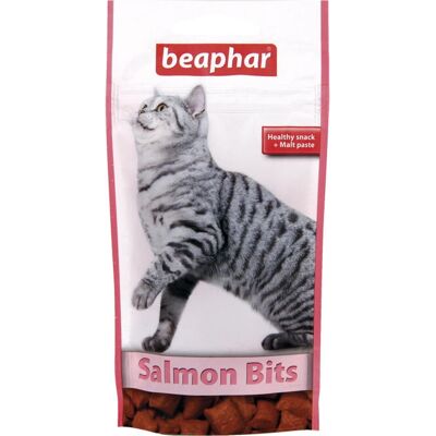 Beaphar Salmon Bits Snack per Gatti - Controllo delle Palle di Pelo - Gusto Salmone Beaphar Salmon Bits Snack per Gatti - Controllo delle Palle di Pelo - Gusto Salmone