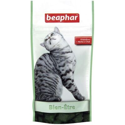 Beaphar Friandises à l'herbe à chat - 35g - Complément alimentaire pour chats - Publicité Beaphar Friandises à l'herbe à chat - 35g - Complément alimentaire pour chats - Publicité