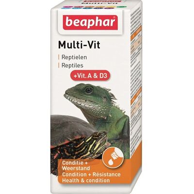Beaphar Vitamine Tortue - Multivitamines pour Reptiles - 20ml - Publicité Beaphar Vitamine Tortue - Multivitamines pour Reptiles - 20ml - Publicité