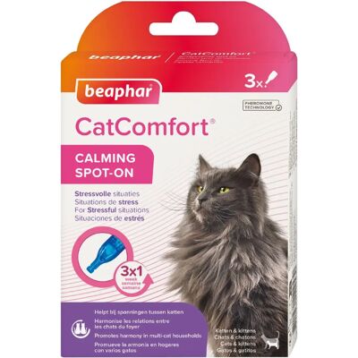 Beaphar Cat Comfort Spot-On Uspokajające Rozwiązanie - Zwierzę Beaphar Cat Comfort Spot-On Uspokajające Rozwiązanie - Zwierzę