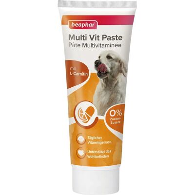 Pâte multivitaminée beaphar avec biotine - Complément alimentaire chien Pâte multivitaminée beaphar avec biotine - Complément alimentaire chien