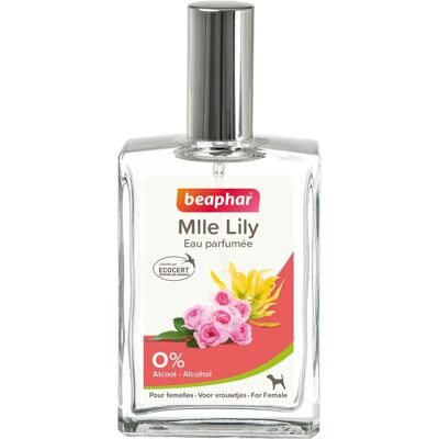 Eau Parfumée Beaphar Mlle Lily Rose Ylang Jasmin Pêche - 50ml - Publicité Eau Parfumée Beaphar Mlle Lily Rose Ylang Jasmin Pêche - 50ml - Publicité