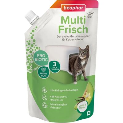 Beaphar - Absorbeur d'Odeurs Litière Chat Vanille & Melon - 400g - Publicité Beaphar - Absorbeur d'Odeurs Litière Chat Vanille & Melon - 400g - Publicité