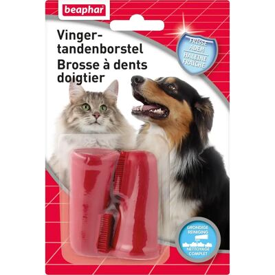 Beaphar - Buccafresh, Brosse à Dents Doigtier - Hygiène Buccale - Chat et Chien - Publicité Beaphar - Buccafresh, Brosse à Dents Doigtier - Hygiène Buccale - Chat et Chien - Publicité