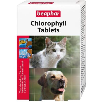 Beaphar Comprimés de Chlorophylle - Suppléments pour animaux - Publicité Beaphar Comprimés de Chlorophylle - Suppléments pour animaux - Publicité