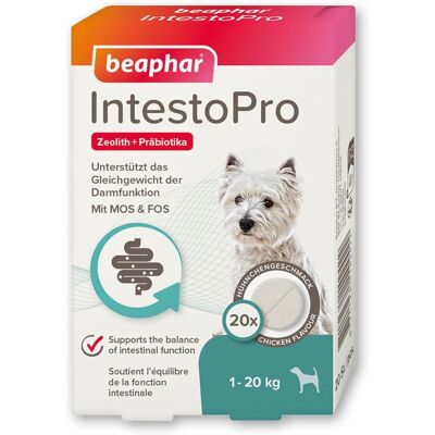 Beaphar IntestoPro - Nahrungsergänzung für kleine Hunde - 20 St Beaphar IntestoPro - Nahrungsergänzung für kleine Hunde - 20 St