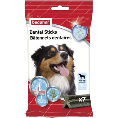 Bâtonnets Dentaires Beaphar pour Grands Chiens - 7 Pièces - Publicité Bâtonnets Dentaires Beaphar pour Grands Chiens - 7 Pièces - Publicité