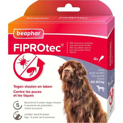 Contrôle des Tiques et Puces Beaphar Fiprotec Chien - 402 Mg - Publicité Contrôle des Tiques et Puces Beaphar Fiprotec Chien - 402 Mg - Publicité