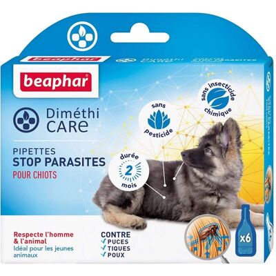 Soin antiparasitaire DiméthiCARE pour chiots - 6x1,5 ml x 6 - Publicité Soin antiparasitaire DiméthiCARE pour chiots - 6x1,5 ml x 6 - Publicité