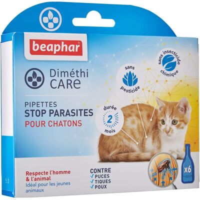 Pipettes antiparasitaires DiméthiCARE pour chatons - 2 mois Pipettes antiparasitaires DiméthiCARE pour chatons - 2 mois