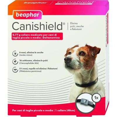 Beaphar Beaphar Collier Canishield Petit Moyen - Protection antiparasitaire longue durée - Publicité Beaphar Beaphar Collier Canishield Petit Moyen - Protection antiparasitaire longue durée - Publicité