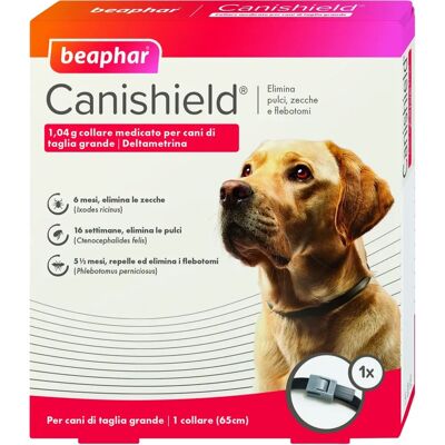 Collier antiparasitaire Beaphar pour grands chiens - Protection - Publicité Collier antiparasitaire Beaphar pour grands chiens - Protection - Publicité
