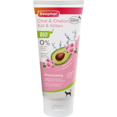Shampoing Bio pour Chat Beaphar avec Aloe Vera, Avocat, Rose - Publicité Shampoing Bio pour Chat Beaphar avec Aloe Vera, Avocat, Rose - Publicité