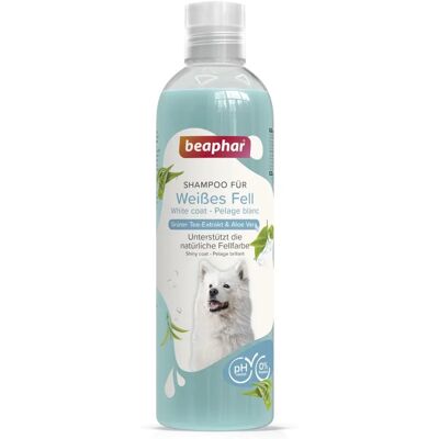 Szampon Beaphar na jasne lub białe futro - Aloe Vera & Zielona Herbata - 250mL Szampon Beaphar na jasne lub białe futro - Aloe Vera & Zielona Herbata - 250mL