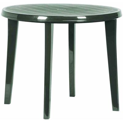 Table Lisa d'Allibert - Vert, Diamètre 90cm, Ronde - Publicité Table Lisa d'Allibert - Vert, Diamètre 90cm, Ronde - Publicité
