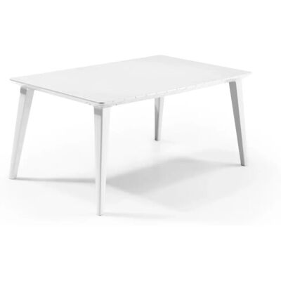 Table de jardin Keter Lima - Blanc - Rectangulaire 160cm - Pour 6 personnes - Publicité Table de jardin Keter Lima - Blanc - Rectangulaire 160cm - Pour 6 personnes - Publicité
