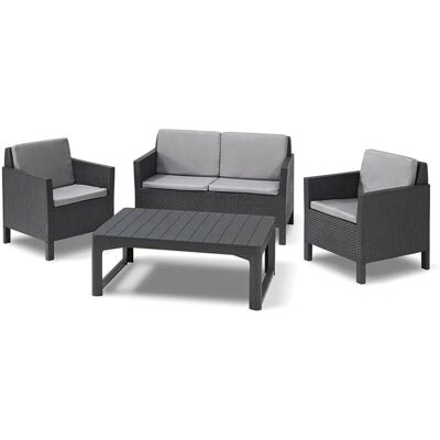 Keter Chicago Gartenmöbel-Set aus Resin für 4 Personen Keter Chicago Gartenmöbel-Set aus Resin für 4 Personen