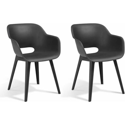 Keter Akola Krzesła na zewnątrz - Stosowane, Ergonomiczne, Odporne na UV Keter Akola Krzesła na zewnątrz - Stosowane, Ergonomiczne, Odporne na UV