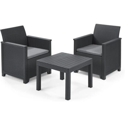 Conjunto de Muebles de Jardín Keter Emma - Gris Conjunto de Muebles de Jardín Keter Emma - Gris