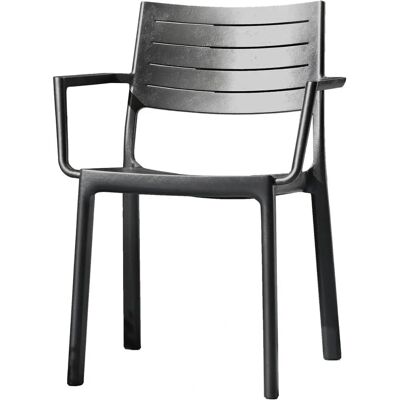 Chaise de jardin Keter Metaline - Bronze - Design moderne résistant aux intempéries - Publicité Chaise de jardin Keter Metaline - Bronze - Design moderne résistant aux intempéries - Publicité