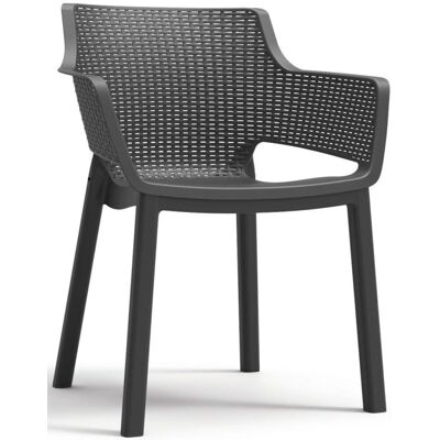 Chaise de jardin KETER Eva - Résistante aux intempéries, Légère, Design moderne - Publicité Chaise de jardin KETER Eva - Résistante aux intempéries, Légère, Design moderne - Publicité