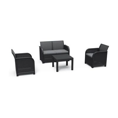 Conjunto de Muebles de Jardín Keter SanRemo - Gris Grafito Conjunto de Muebles de Jardín Keter SanRemo - Gris Grafito