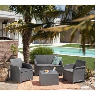 Allibert by Keter Sanremo Gartenset - Resin - 4 Personen Allibert by Keter Sanremo Gartenset - Resin - 4 Personen