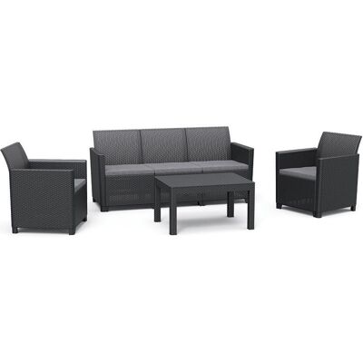 Allibert CLAIRE 5 hengen setti - Grafit Allibert CLAIRE 5 hengen setti - Grafit