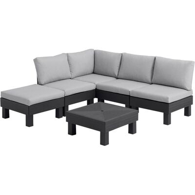 Keter Outdoor Möbelset - Modulares Gartensofa 5 Sitze Keter Outdoor Möbelset - Modulares Gartensofa 5 Sitze