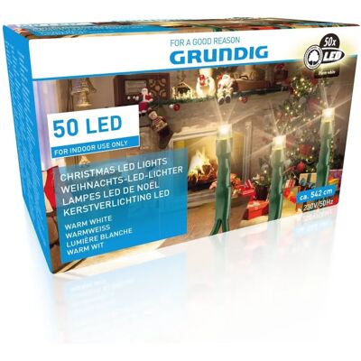 Luz decorativa interior Grundig - 5.4m - Blanco cálido Luz decorativa interior Grundig - 5.4m - Blanco cálido