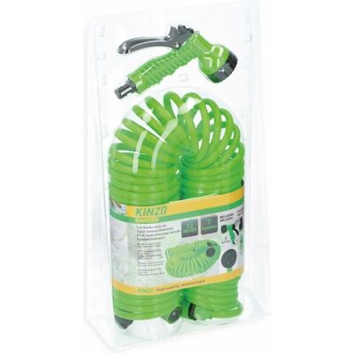 Wąż ogrodowy Kinzo 15m - 7 funkcji UV-odporny PVC Wąż ogrodowy Kinzo 15m - 7 funkcji UV-odporny PVC