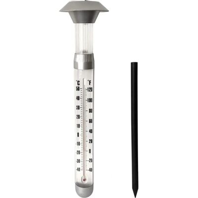 Termómetro Solar Grundig - Luz LED de Jardín - 97 cm Termómetro Solar Grundig - Luz LED de Jardín - 97 cm