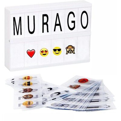 Grundig A5 Caixa de Luz - 8 LED, 100 Letras, 21x15x4.1cm Grundig A5 Caixa de Luz - 8 LED, 100 Letras, 21x15x4.1cm