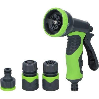 Kinzo Tuinsproeier - 8 Sprayfuncties - Groen/Grijs Kinzo Tuinsproeier - 8 Sprayfuncties - Groen/Grijs