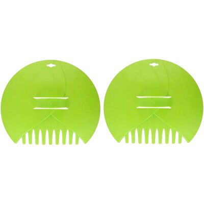 Rastrello per foglie e erba Kinzo - 2 pezzi 36cm - Attrezzo da giardino Rastrello per foglie e erba Kinzo - 2 pezzi 36cm - Attrezzo da giardino