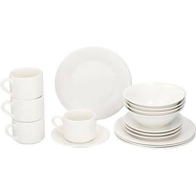 Alpina 16-delat Frukostset - Vit - Servis för 4 Alpina 16-delat Frukostset - Vit - Servis för 4