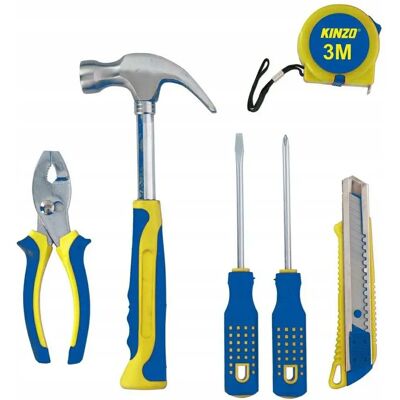 Kit Attrezzi Kinzo - Set di 6 Pezzi per il Fai da Te Kit Attrezzi Kinzo - Set di 6 Pezzi per il Fai da Te