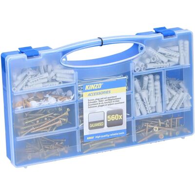 Northix Modello - Set da 560 Viti, Chiodi e Tasselli - Kit di ferramenta Northix Modello - Set da 560 Viti, Chiodi e Tasselli - Kit di ferramenta