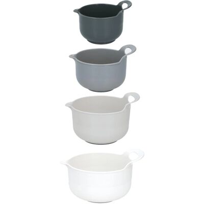 Ensemble de 4 bols à mélanger Alpina - Plastique, Antidérapant, 1,2-3L - Publicité Ensemble de 4 bols à mélanger Alpina - Plastique, Antidérapant, 1,2-3L - Publicité