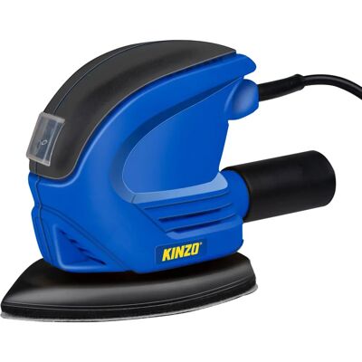 Smerigliatrice Triangolare Kinzo - 230V - Blu - Grit 120 - Legno / Plastica - Compatta Smerigliatrice Triangolare Kinzo - 230V - Blu - Grit 120 - Legno / Plastica - Compatta