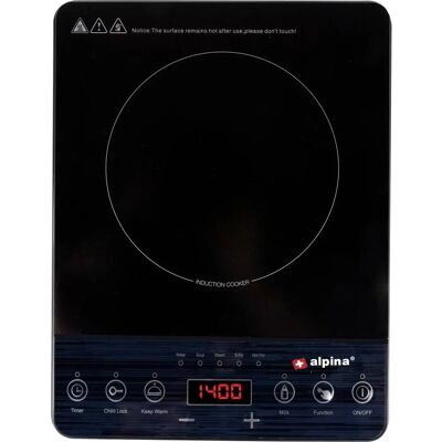 Alpina Φορηκή Εστία Induction - Προστασία Υπερθέρμανσης - 2000W Alpina Φορηκή Εστία Induction - Προστασία Υπερθέρμανσης - 2000W