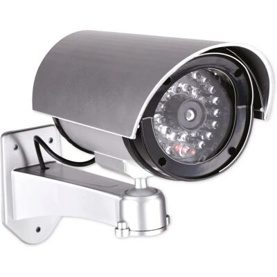 Telecamera di sicurezza fittizia Grundig - Argento - Uso interno/esterno - 11x8x17cm - Dissuasore Telecamera di sicurezza fittizia Grundig - Argento - Uso interno/esterno - 11x8x17cm - Dissuasore