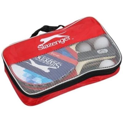 Slazenger Draagbaar Tafeltennisset - 4 Rackets & 3 Ballen Slazenger Draagbaar Tafeltennisset - 4 Rackets & 3 Ballen
