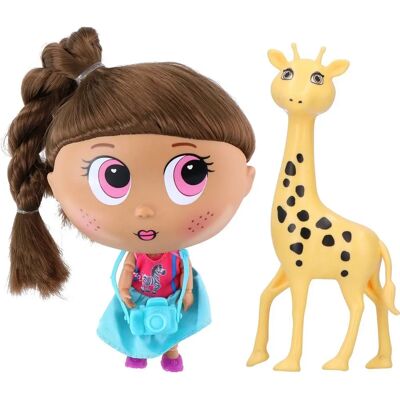 Ensemble de poupées girafe Eddy Toys - Thème Zoo - 20x11x19cm - Publicité Ensemble de poupées girafe Eddy Toys - Thème Zoo - 20x11x19cm - Publicité
